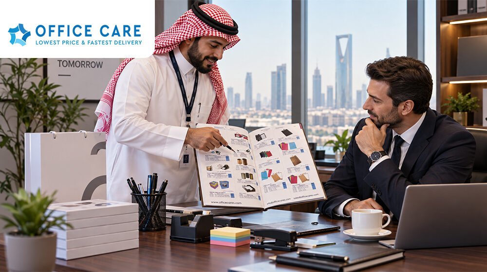 Alt Text: Office Supplies in Riyadh from a reliable office supplies supplier