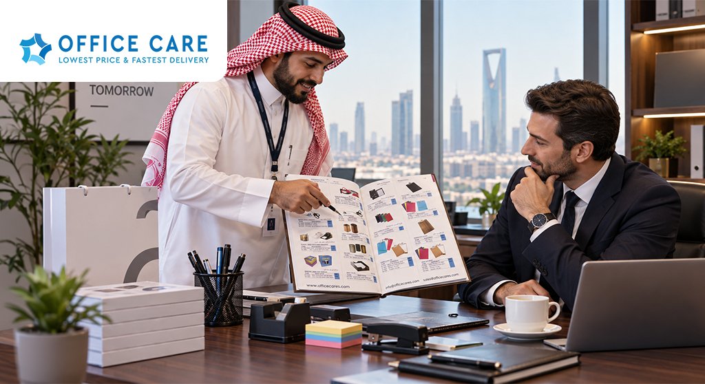 Alt Text: Office Supplies in Riyadh from a reliable office supplies supplier